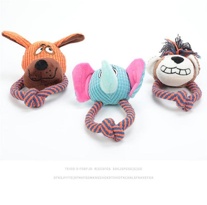 Elephant Dog Toy - Bite Resistant - Squeaky InfiniteWags 