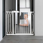 Dog Gate - Adjustable Metal Pet Fence - Safety InfiniteWags 