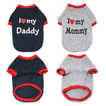 I Heart My Mommy, I Heart My Daddy Dog Sweater InfiniteWags 