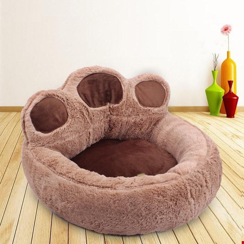 Paw Shape Pet Bed - Soft Fleece - Plush Lounger InfiniteWags 