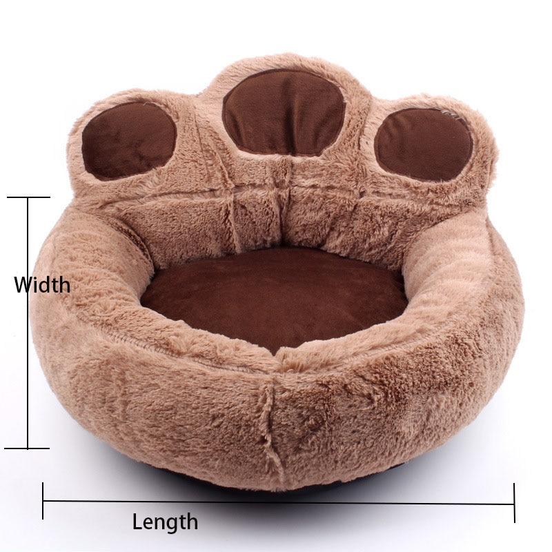 Paw Shape Pet Bed - Soft Fleece - Plush Lounger InfiniteWags 
