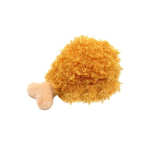 Plush Chicken Leg Dog Toy InfiniteWags 