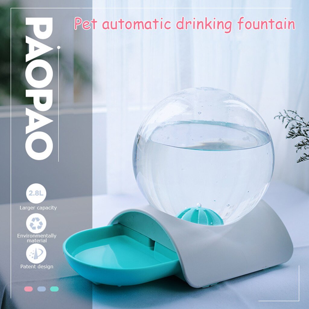 Bubble Cat Drinking Fountain - Automatic Water Dispenser Bowl InfiniteWags 