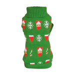 Christmas Dog Sweater InfiniteWags Green L 