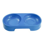 Double Feeding Bowl for Pets InfiniteWags Blue 