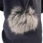 Warm Winter Dog Coat with Pom Pom Hood InfiniteWags 