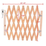 Wood Dog Gate - Stretchable Wooden Pet Fence InfiniteWags 