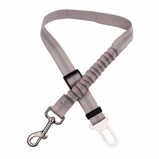 Dog Car Seat Belt Safety Leash - Dog Safety InfiniteWags Light Grey 
