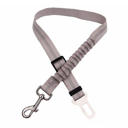 Dog Car Seat Belt Safety Leash - Dog Safety InfiniteWags Light Grey 