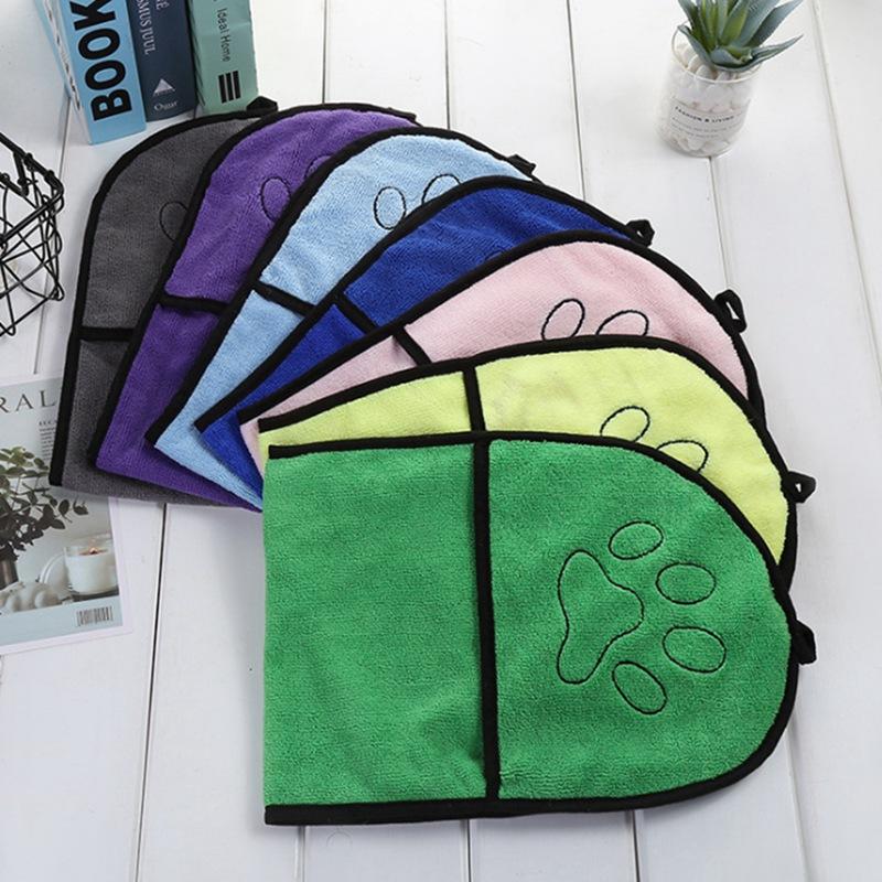 Dog Towel with Hand Pockets - Super Absorbent Microfiber InfiniteWags 