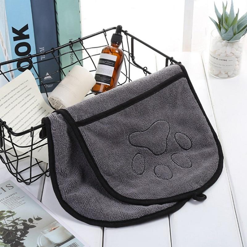 Dog Towel with Hand Pockets - Super Absorbent Microfiber InfiniteWags 