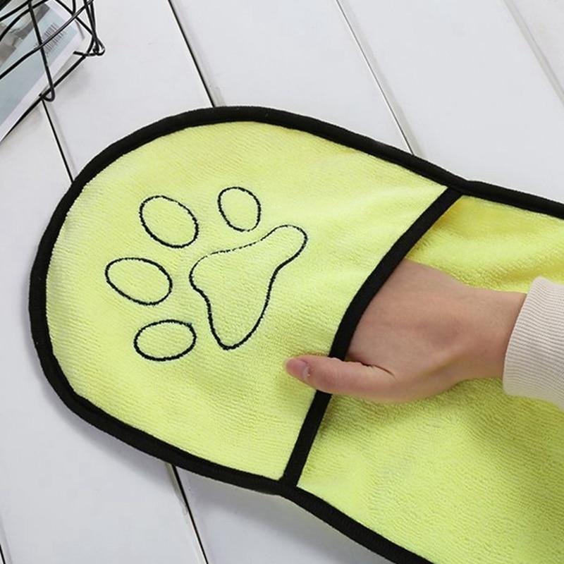Dog Towel with Hand Pockets - Super Absorbent Microfiber InfiniteWags 
