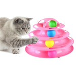 Interactive 4-Layer Disk Cat Toy InfiniteWags 