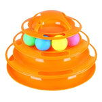 Interactive 4-Layer Disk Cat Toy InfiniteWags 