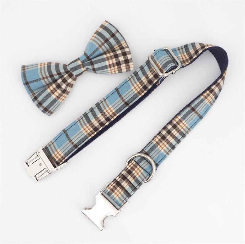 Miami Plaid Collar and Leash Set InfiniteWags 