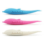 Catnip Cat Toy - Soft Silicone - Dolphin Shape InfiniteWags 