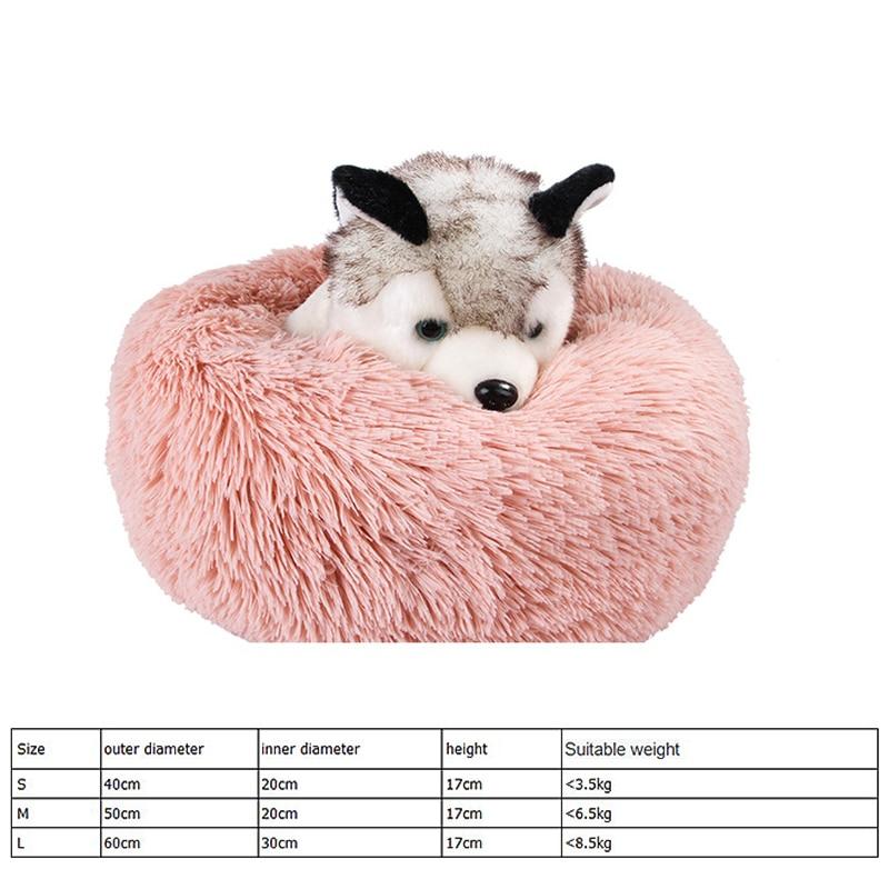 Circular Plush Dog Bed - Ultra Soft - Cozy donut shape InfiniteWags 