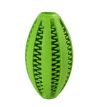 Dog Treat Dispenser Ball - Fill with Treats InfiniteWags Green Oval 