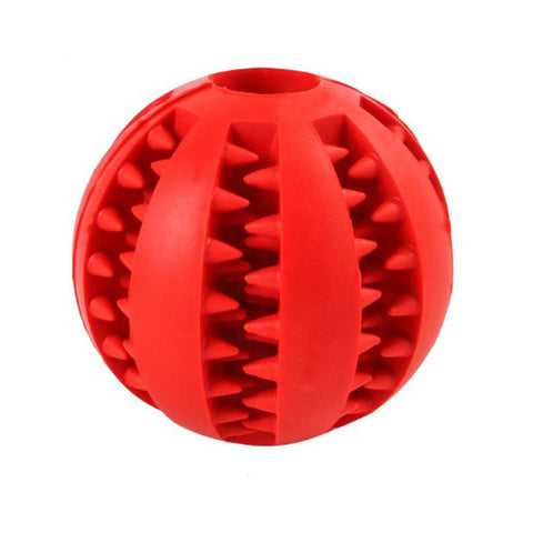 Dog Treat Dispenser Ball - Fill with Treats InfiniteWags Red Small Round 