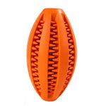 Dog Treat Dispenser Ball - Fill with Treats InfiniteWags Orange Oval 