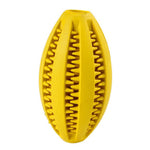 Dog Treat Dispenser Ball - Fill with Treats InfiniteWags Yellow Oval 