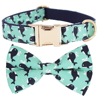Whale Gazer Collar and Leash Set InfiniteWags 