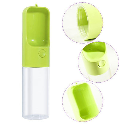 Portable Pet Water Bowl Bottle - Easy One Button Operation InfiniteWags 
