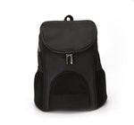 Breathable Pet Carrier Backpack - Adjustable Travel Bag InfiniteWags Black L 