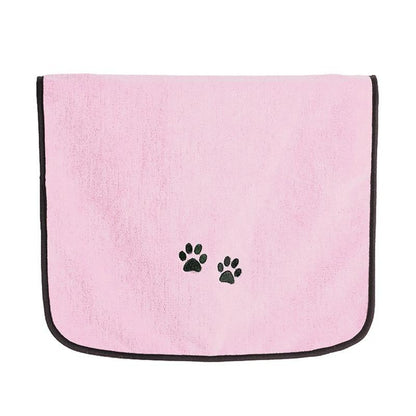 Dog Towel with Hand Pockets - Super Absorbent Microfiber InfiniteWags 