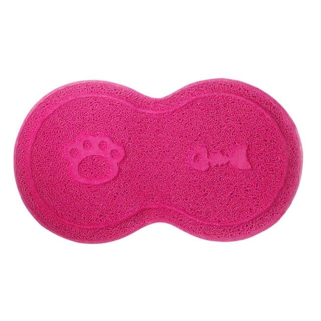 Cat Bowl Place Mat - Non-slip InfiniteWags Hot Pink 