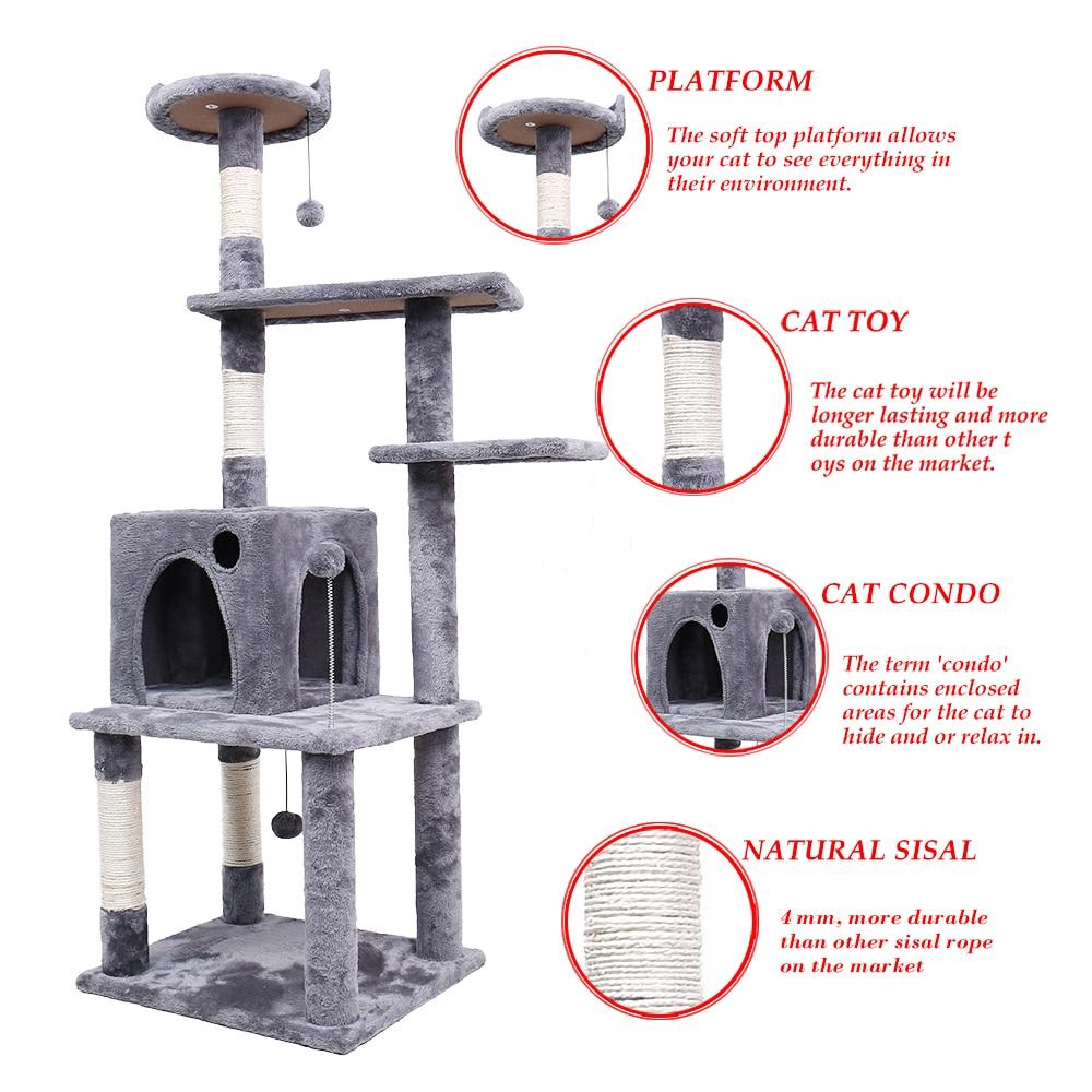 Cat Climbing Tree - 68" - Cat Condo InfiniteWags 