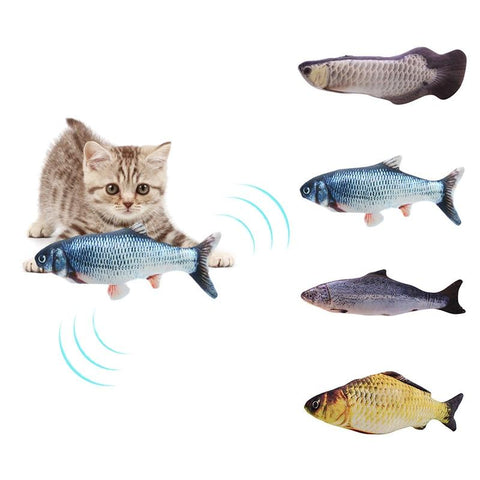 Interactive Fish Cat Toy - USB Rechargeable InfiniteWags 