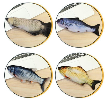 Interactive Fish Cat Toy - USB Rechargeable InfiniteWags 