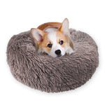 Circular Plush Dog Bed - Ultra Soft - Cozy donut shape InfiniteWags 