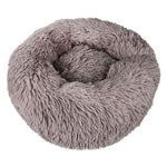 Circular Plush Dog Bed - Ultra Soft - Cozy donut shape InfiniteWags Brown S 