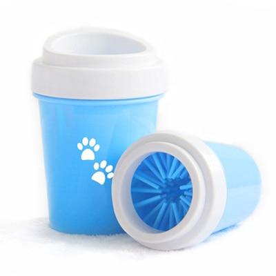Easy Portable Dog Paw Cleaner - Soft Silicone InfiniteWags Blue Large 