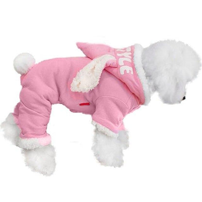 Hooded Bunny Ear Dog Sweater - One Piece InfiniteWags 