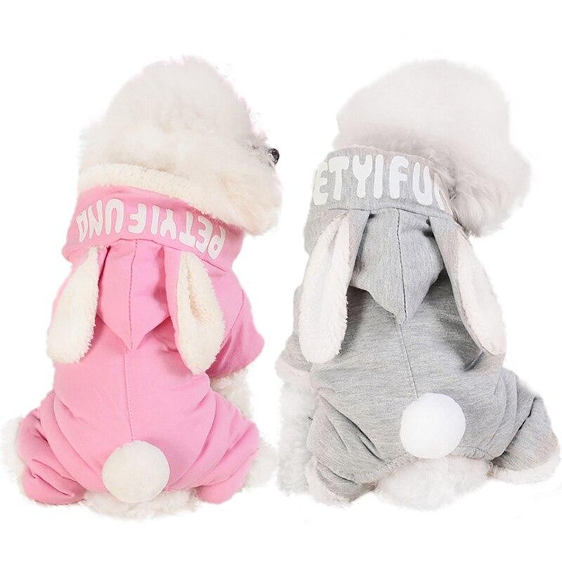 Hooded Bunny Ear Dog Sweater - One Piece InfiniteWags 