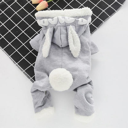 Hooded Bunny Ear Dog Sweater - One Piece InfiniteWags 