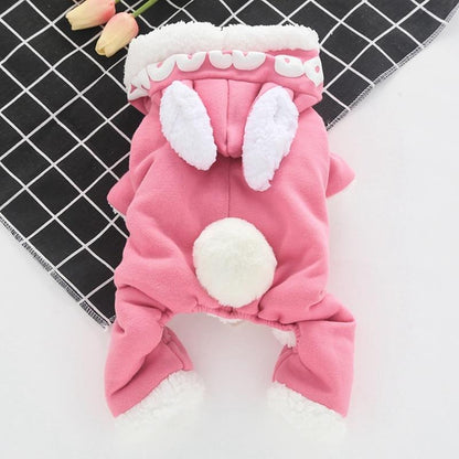 Hooded Bunny Ear Dog Sweater - One Piece InfiniteWags 