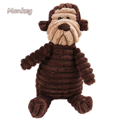 Animal Shape Dog Toy InfiniteWags Monkey 