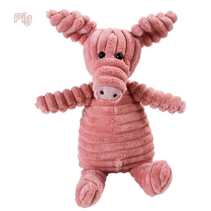Animal Shape Dog Toy InfiniteWags Pig 