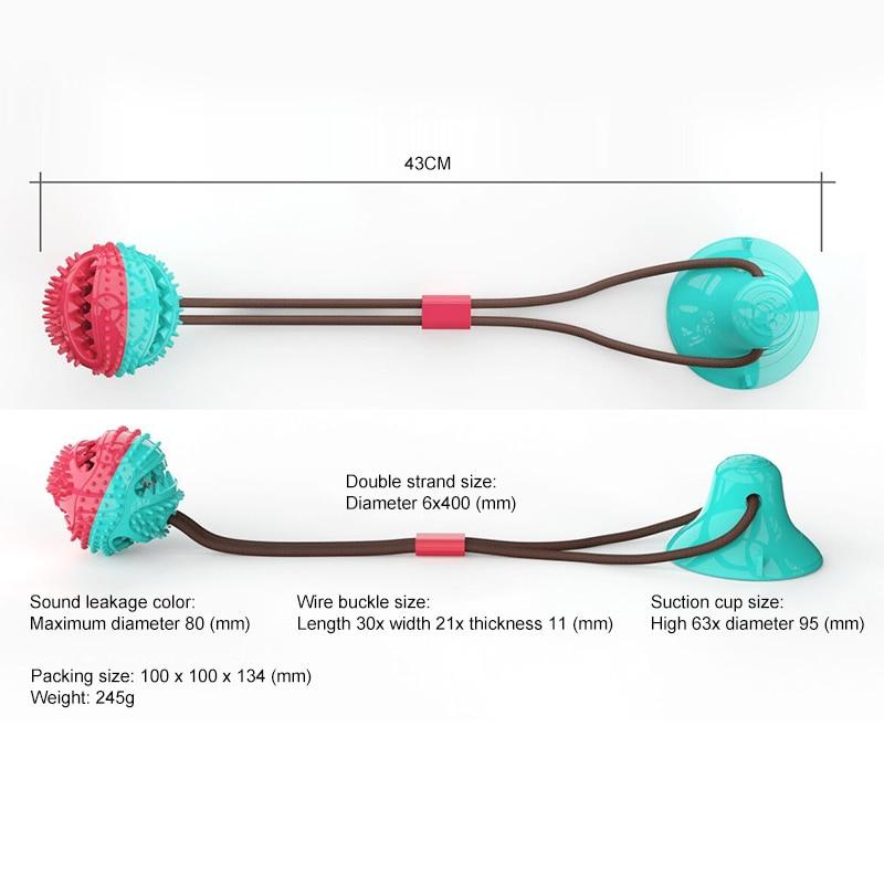 Dog Suction Cup Ball - Interactive Tug Toy InfiniteWags 