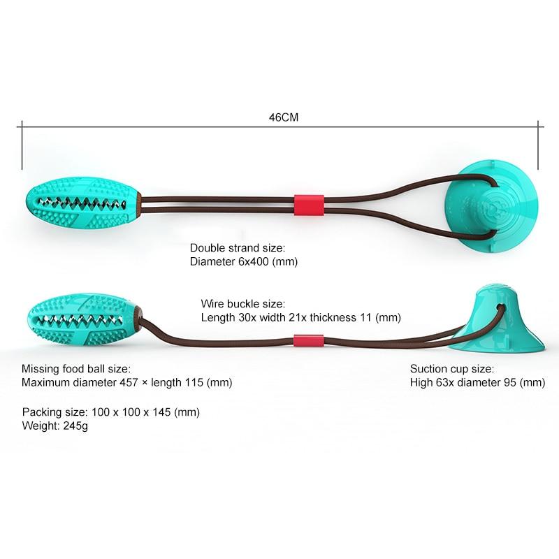 Dog Suction Cup Ball - Interactive Tug Toy InfiniteWags 