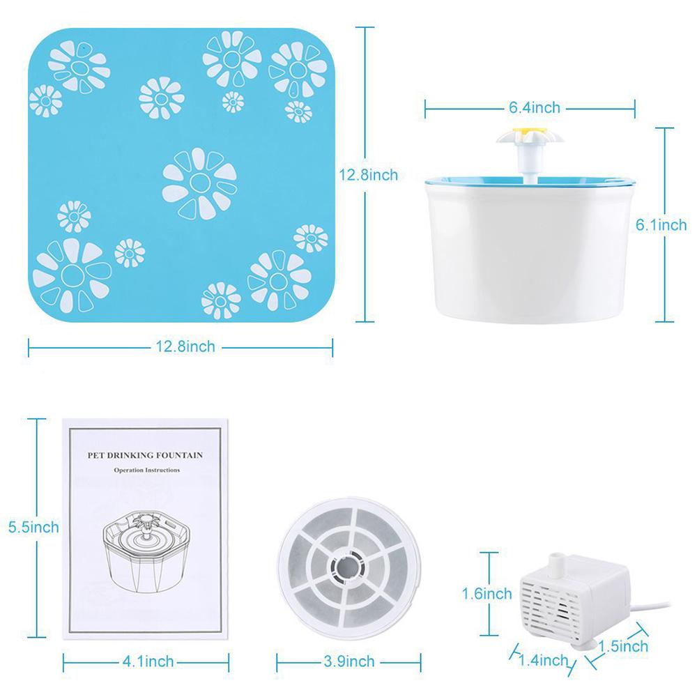 Automatic Cat Drinking Fountain - Water Filter - Pet Safe InfiniteWags 