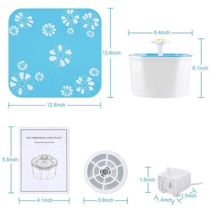 Automatic Cat Drinking Fountain - Water Filter - Pet Safe InfiniteWags 