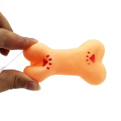 Squeaky Rubber Bone InfiniteWags 