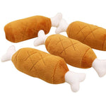 Chicken Leg Dog Toy - Squeaky, Soft Plush InfiniteWags 