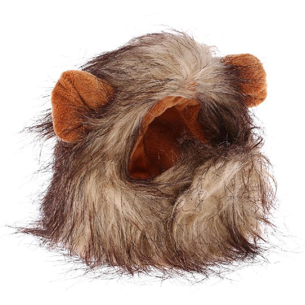 Cat Lion Mane Wig with Ears - Pet Lion Mane Costume InfiniteWags 