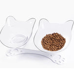 Elevated Cat Food and Water Bowls InfiniteWags 